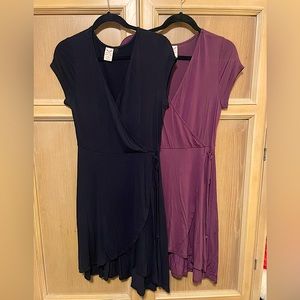 Faux Wrap Dress Set